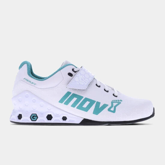 Inov-8 FastLift Power G 380 Women's Weightlifting Shoes - White/Teal 3 Inov-8 FastLift Power G 380 Women's Weightlifting Shoes - White/Teal