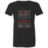 Wod Gear Merry Liftmas Womens T-Shirt - Black -Fitness Equipment Store 217d5c8a58174a81b44c66c4be7c6698