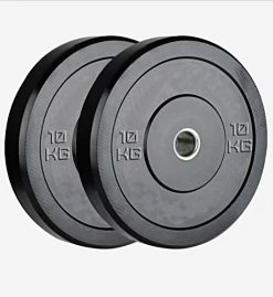 Olympia 10kg Black Bumper Plate Set