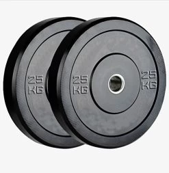 Olympia 25kg Black Bumper Plate Set