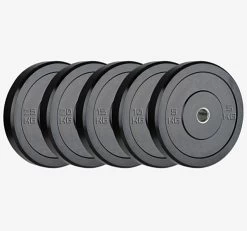 Olympia 150kg Black Bumper Plate Set
