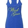 Wod Gear Script Tri Blend Racerback Tank Royal Blue/Yellow