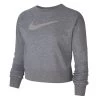 Nike Womens Dri-FIT Get Fit Training Sweatshirt - Grey -Fitness Equipment Store Rebel 59165001 grey hi res