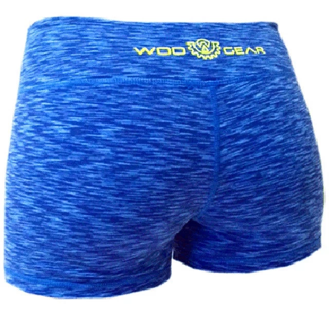 Wod Gear Ladies Wod Shorts Blue Tye 4 Wod Gear Ladies Wod Shorts Blue Tye - Image 2