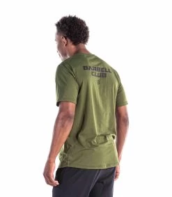 Barbell Club Short Sleeve 8 Barbell Club Short Sleeve -Fitness Equipment Store barbell tee green 3
