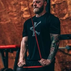 C&K Paisley Cardinal Logo Tee - Black -Fitness Equipment Store c k paisley t 2