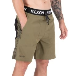 FlexProof Shorts - Olive -Fitness Equipment Store flexion1852 2