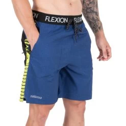 FlexProof Shorts - Blue Rock Neon -Fitness Equipment Store flexion1893 2