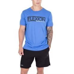 Organic Cotton Training Tee - Lagoon Blue -Fitness Equipment Store flexion1920