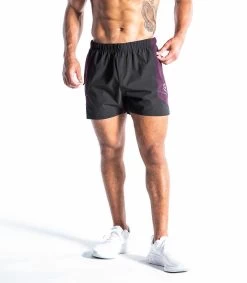 Hinge Shorts 9 Hinge Shorts -Fitness Equipment Store hinge short plum 3