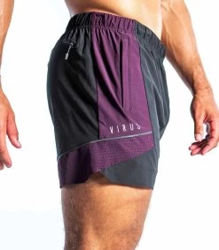 Hinge Shorts 10 Hinge Shorts -Fitness Equipment Store hinge short plum 4