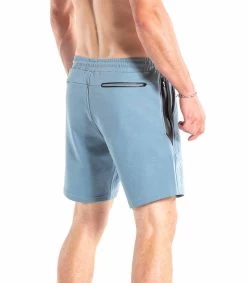 IconX 2 Shorts -Fitness Equipment Store iconx2 fleece shorts blue 2