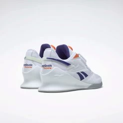 Reebok Legacy Lifter III Pump Women's Weightlifting Shoes - White/Bold Purple/Smash Orange -Fitness Equipment Store image 1d2466c8 84ec 4fa9 abe7 d73b3069dc31