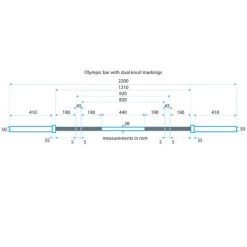 FITEK Elite Bearing Barbell 20kg - Hard Chrome -Fitness Equipment Store image 4f9c9f86 b1bb 4f37 8a6f dd3a767b857d