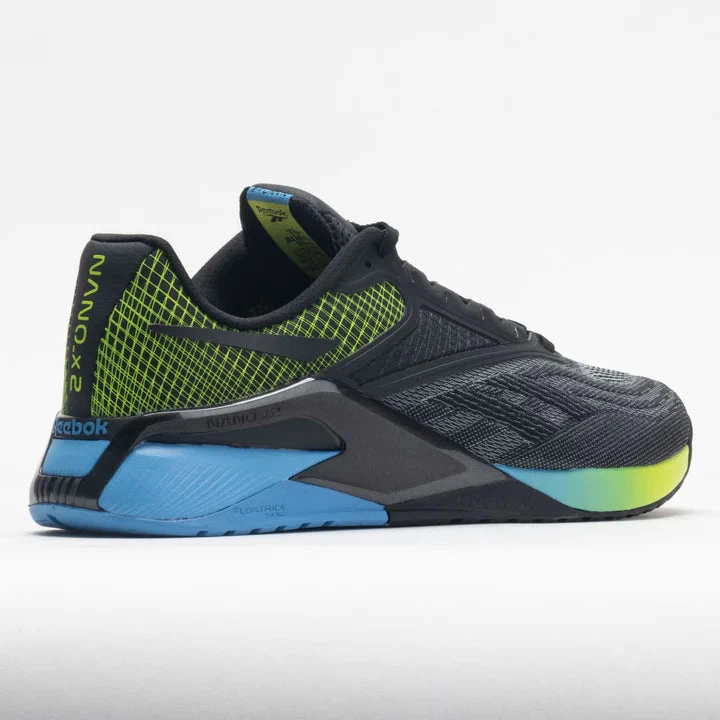 Reebok Nano X2 Men's Trainers - Core Black/Essential Blue/Acid Yellow 6 Reebok Nano X2 Men's Trainers - Core Black/Essential Blue/Acid Yellow - Image 4