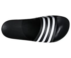 Adidas Aqua Slides Unisex - Core Black/White -Fitness Equipment Store image 8afae403 e67e 413c a91d 0251424f04e3