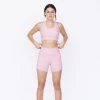 BSC Womens's Luxe Training Shorts - Rose Quartz