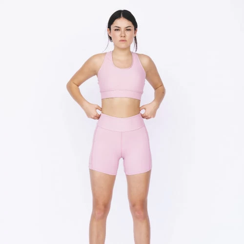 BSC Womens's Luxe Training Shorts - Rose Quartz 3 BSC Womens's Luxe Training Shorts - Rose Quartz