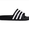 Adidas Aqua Slides Unisex - Core Black/White