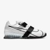 Nike Romaleos 4 Unisex Weightlifting Shoes - White/White/Black -Fitness Equipment Store image d1fad32f 2e8e 4054 ad23 85a729101468