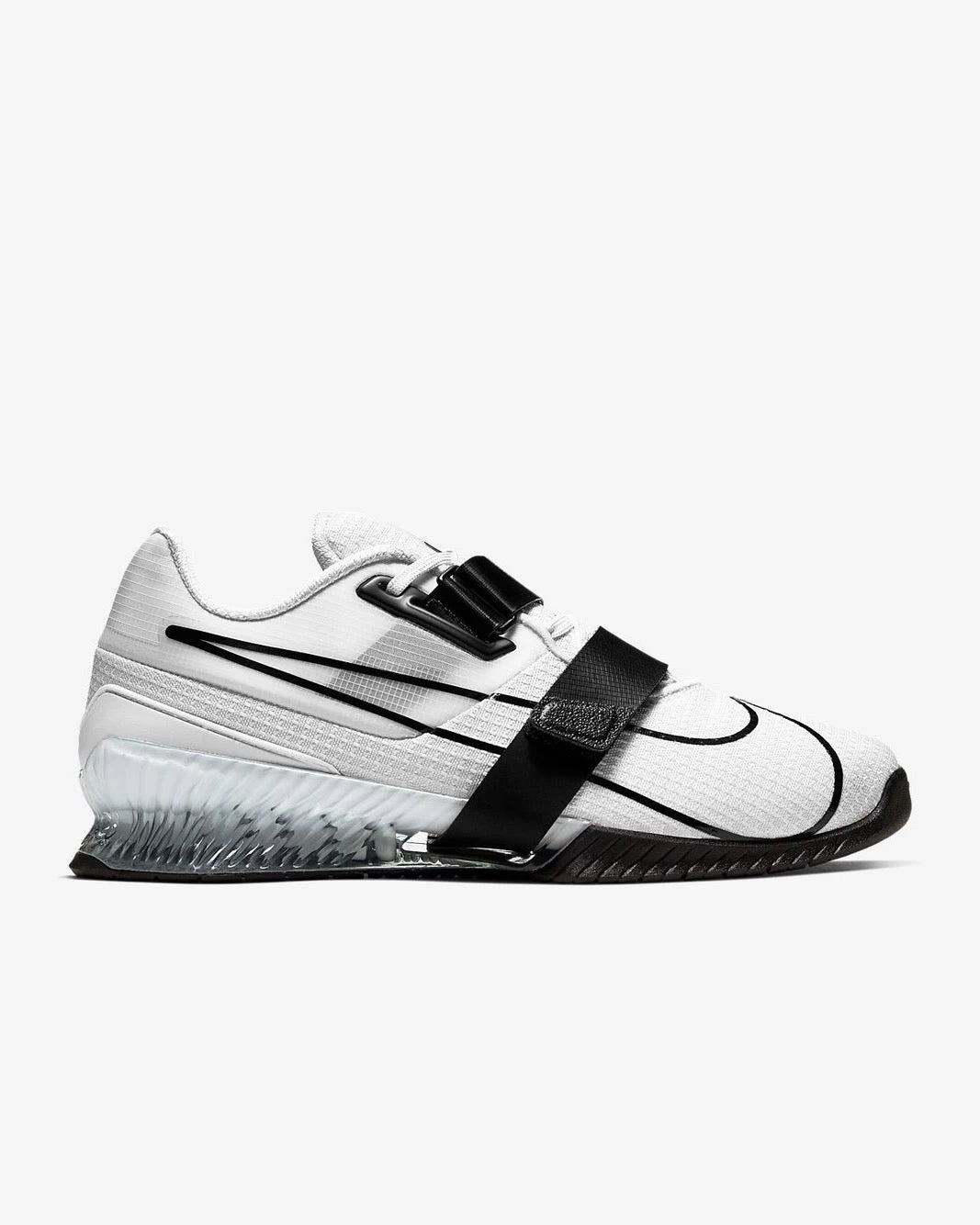 Nike Romaleos 4 Unisex Weightlifting Shoes - White/White/Black 3 Nike Romaleos 4 Unisex Weightlifting Shoes - White/White/Black