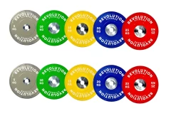 Revolution Elite Olympic Bumper Plate Set 150kg