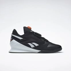 Reebok Legacy Lifter III Pump Men's Weightlifting Shoes - Core Black/FTWR White/Smash Orange