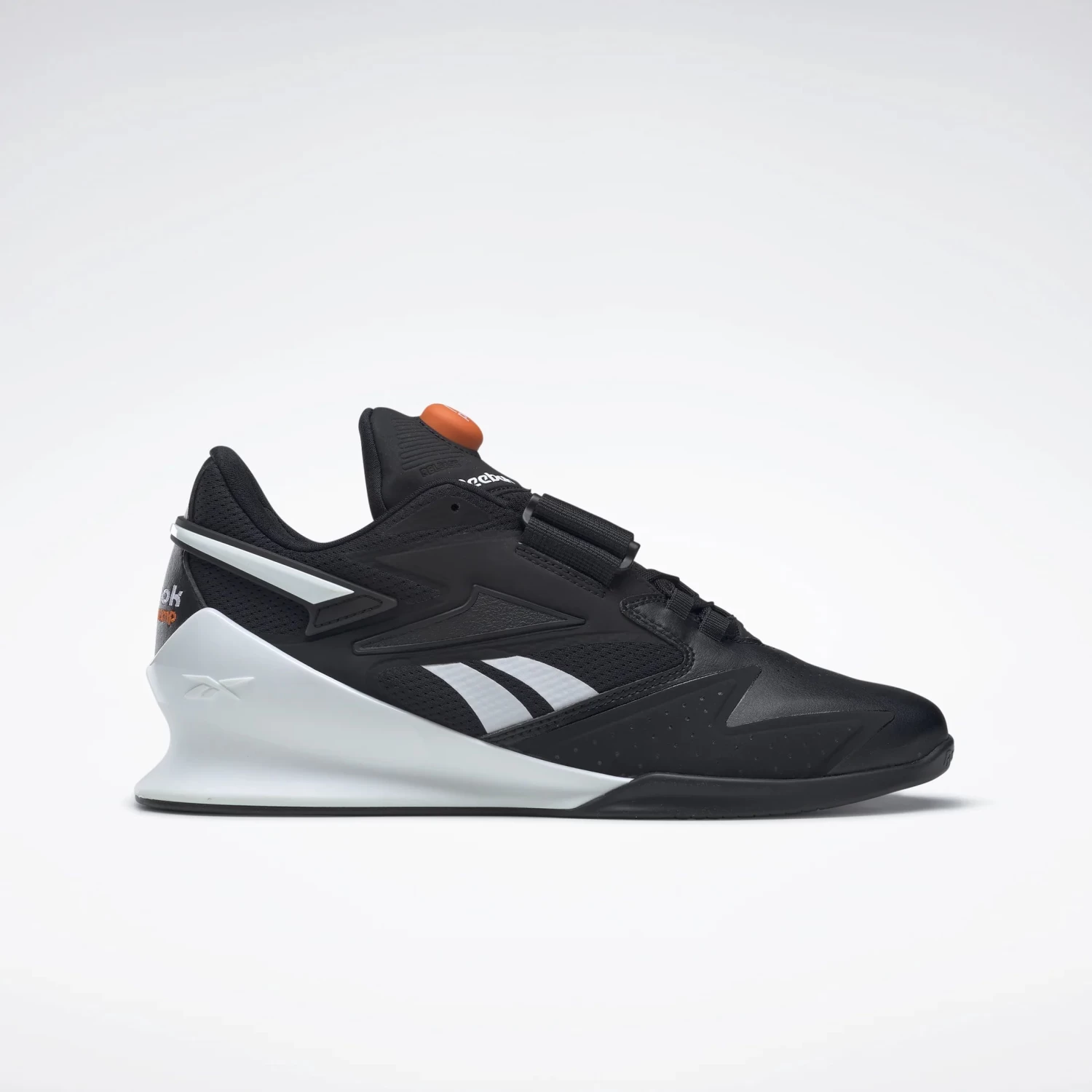 Reebok Legacy Lifter III Pump Men's Weightlifting Shoes - Core Black/FTWR White/Smash Orange 3 Reebok Legacy Lifter III Pump Men's Weightlifting Shoes - Core Black/FTWR White/Smash Orange