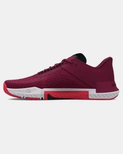 Under Armour Tri Base Reign 4 Women's Training Shoes - Wildflower/Cherry Red/White -Fitness Equipment Store image fc9f6754 4778 4f31 b279 d1eaa5e76439