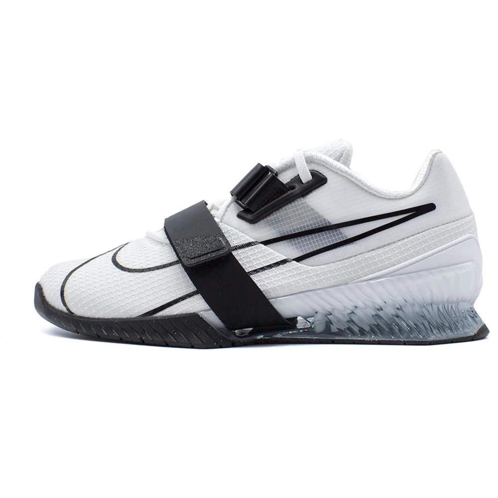 Nike Romaleos 4 Unisex Weightlifting Shoes - White/White/Black 9 Nike Romaleos 4 Unisex Weightlifting Shoes - White/White/Black - Image 7