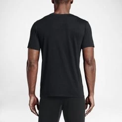 Nike Swoosh Athlete T-Shirt Black/White 7 Nike Swoosh Athlete T-Shirt Black/White -Fitness Equipment Store nike ath blk 1