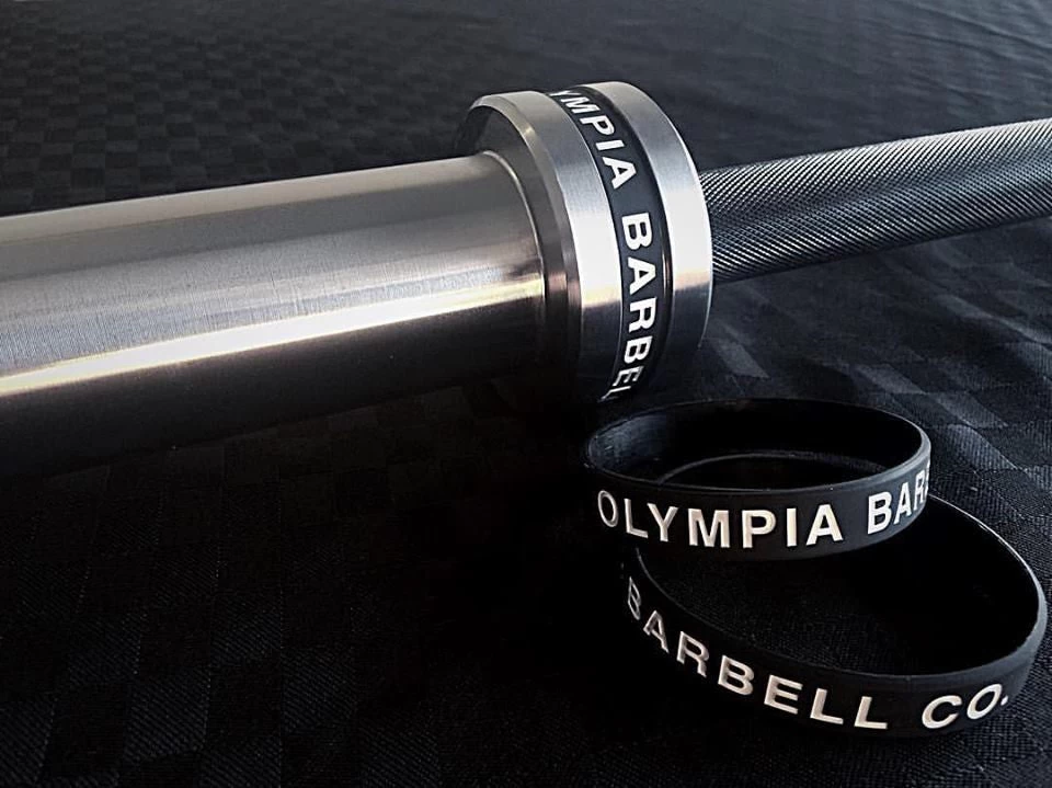 Olympia 20kg Competition Bearing Barbell Black/Chrome 3 Olympia 20kg Competition Bearing Barbell Black/Chrome
