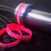 Olympia 15kg Bearing Barbell Black/Chrome/Pink