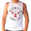 Olympia Barbell Club Muscle Tank White 1 Olympia Barbell Club Muscle Tank White -Fitness Equipment Store oly tank wht