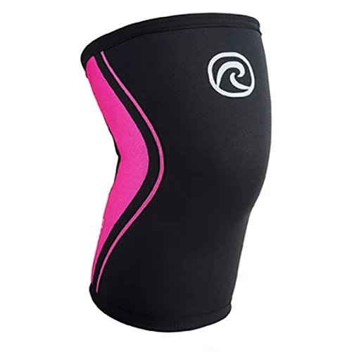 Rehband Womens RX Knee Sleeves Black/Pink 5mm (Pair) 3 Rehband Womens RX Knee Sleeves Black/Pink 5mm (Pair)