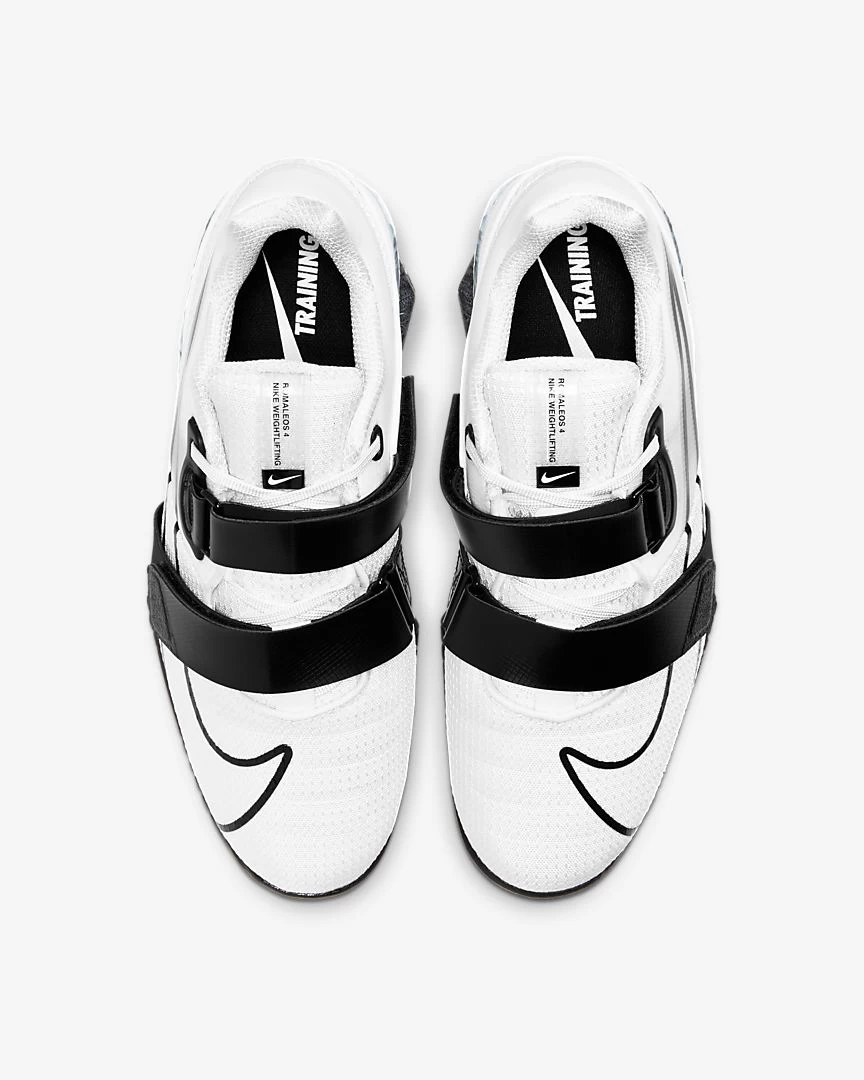 Nike Romaleos 4 Unisex Weightlifting Shoes - White/White/Black 6 Nike Romaleos 4 Unisex Weightlifting Shoes - White/White/Black - Image 4
